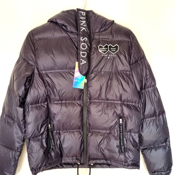 pink soda bubble coat